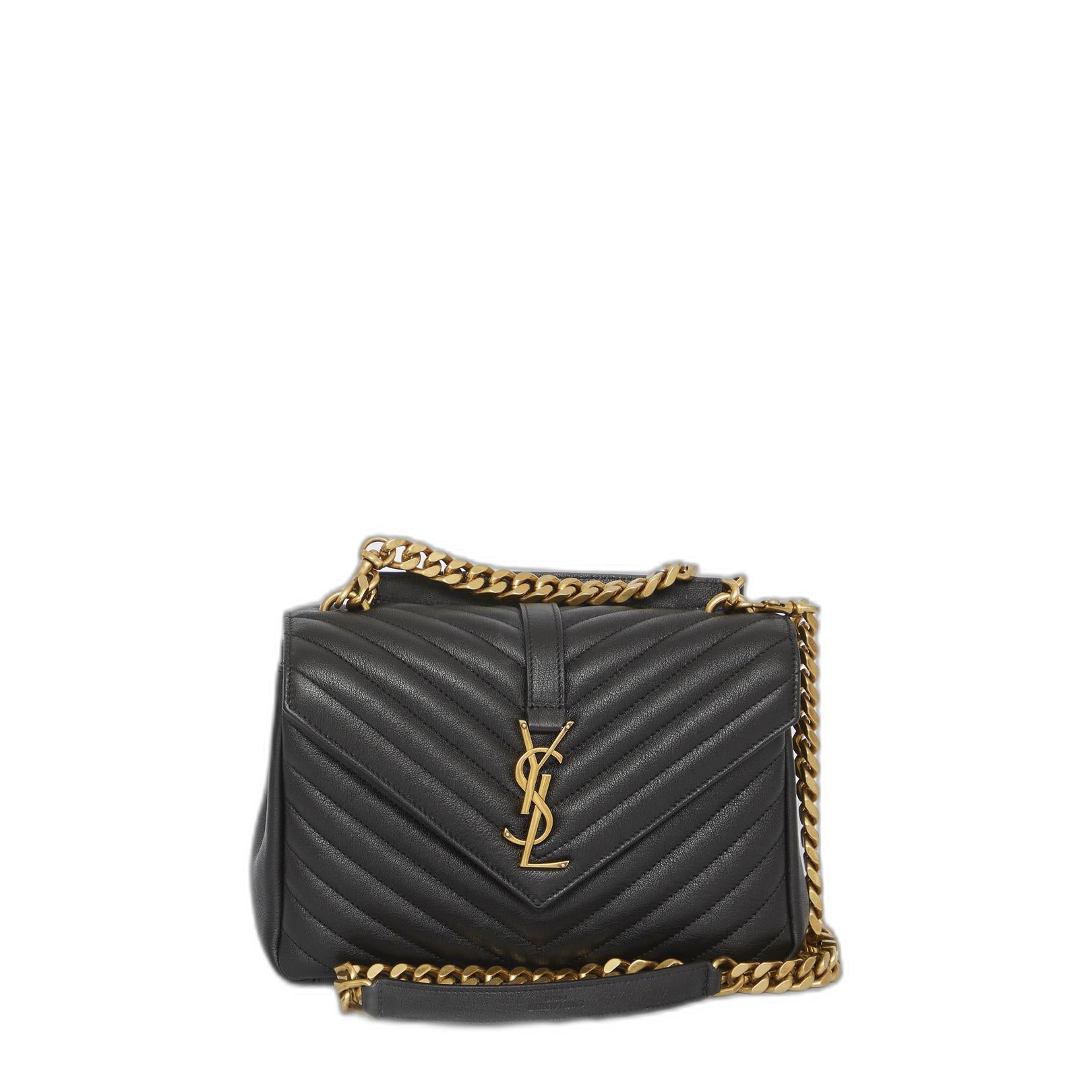 College Quilted Medium Shoulder Bag
