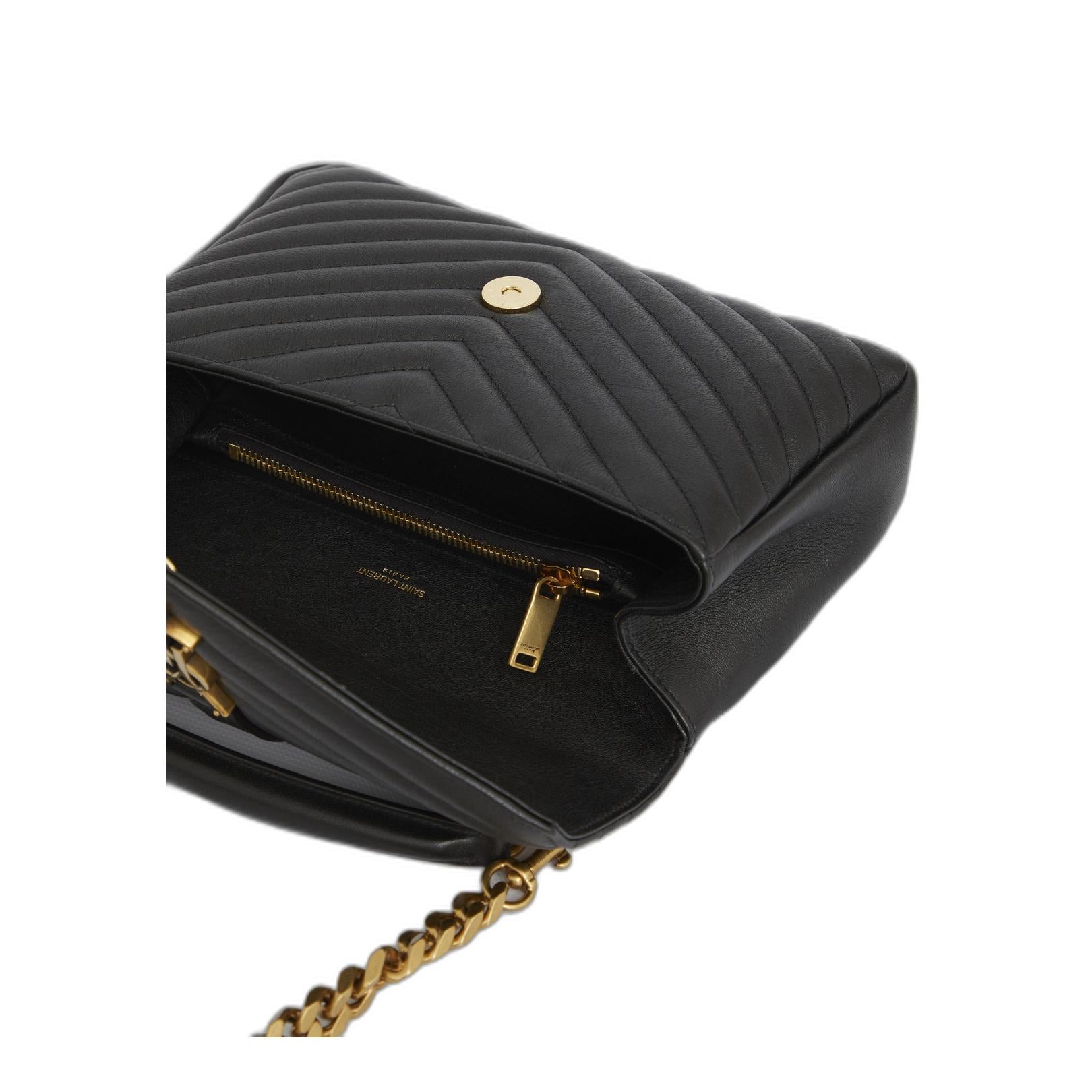 College Quilted Medium Shoulder Bag