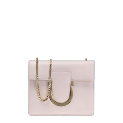 Thalia Leather Crossbody in Light Pink