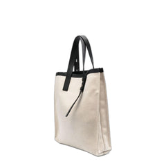 Sand canvas shopping bag