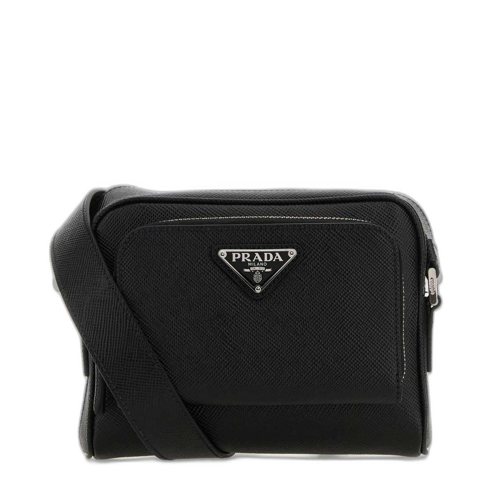 Triangle-logo Zipped Crossbody Bag