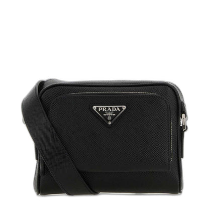 Triangle-logo Zipped Crossbody Bag