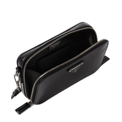 Spazzolato Crossbody in Black