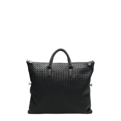 Convertible Weaved Tote Bag in Black