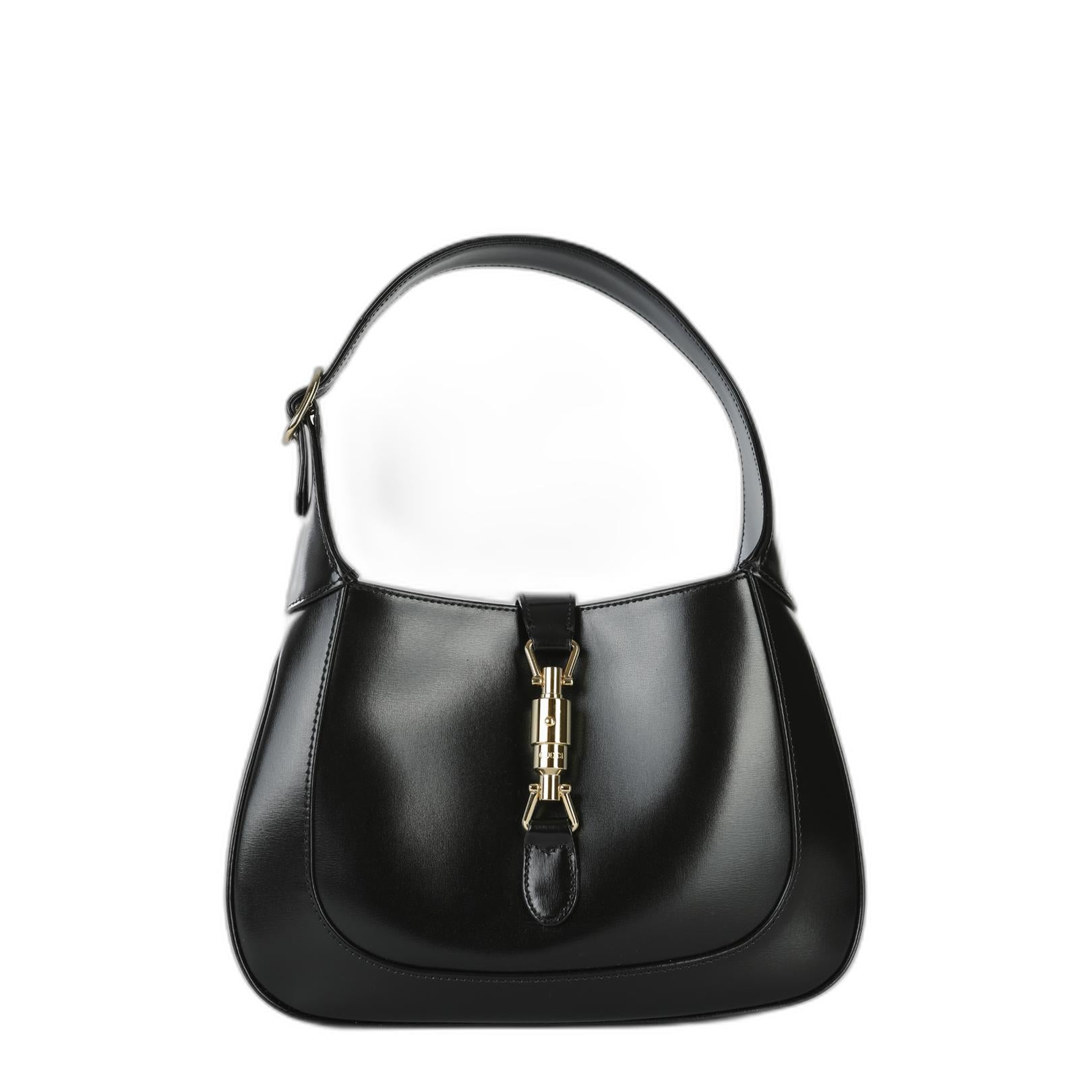 Jackie 1961 Small Smooth Leather Hobo Bag - Black