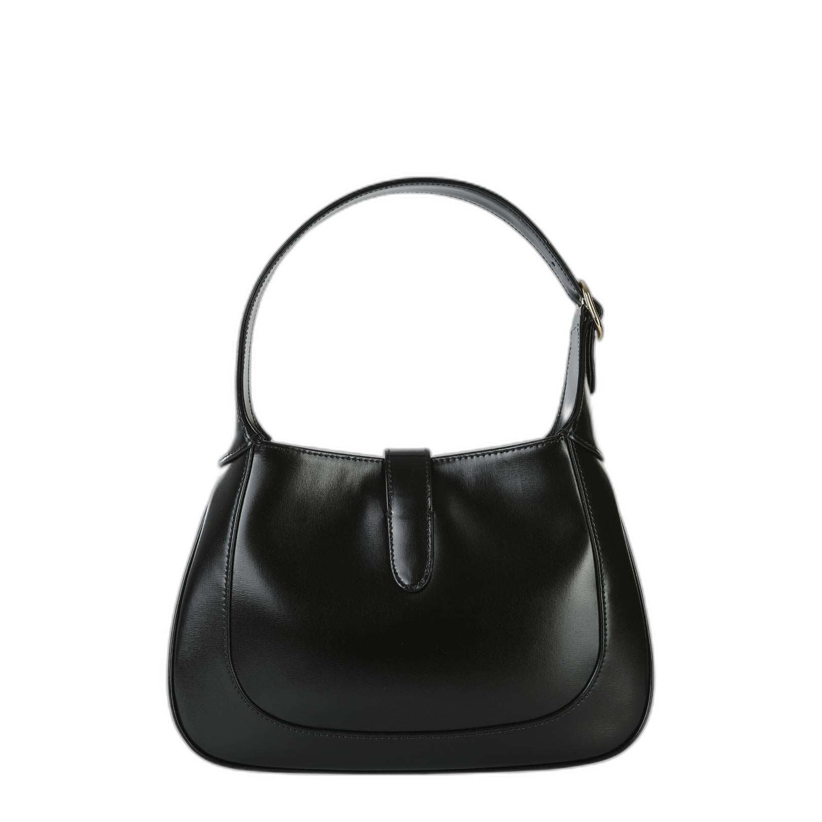Jackie 1961 Small Smooth Leather Hobo Bag - Black