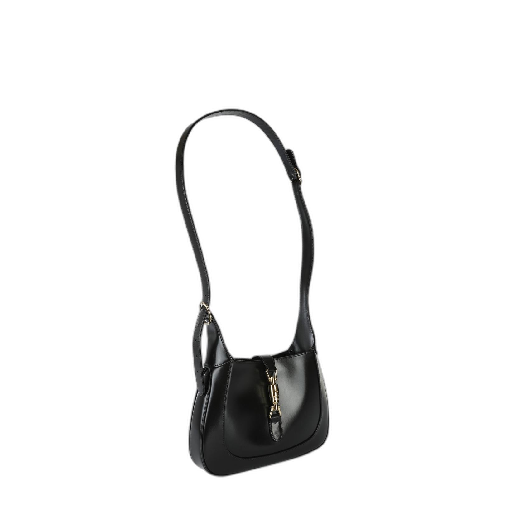 Jackie 1961 Small Smooth Leather Hobo Bag - Black