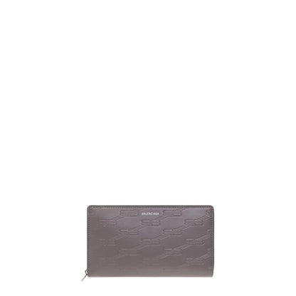 Ziparound Long Leather Wallet