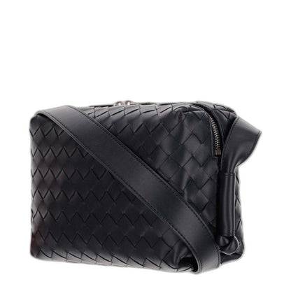 Loop Intrecciato Leather Bag in Black