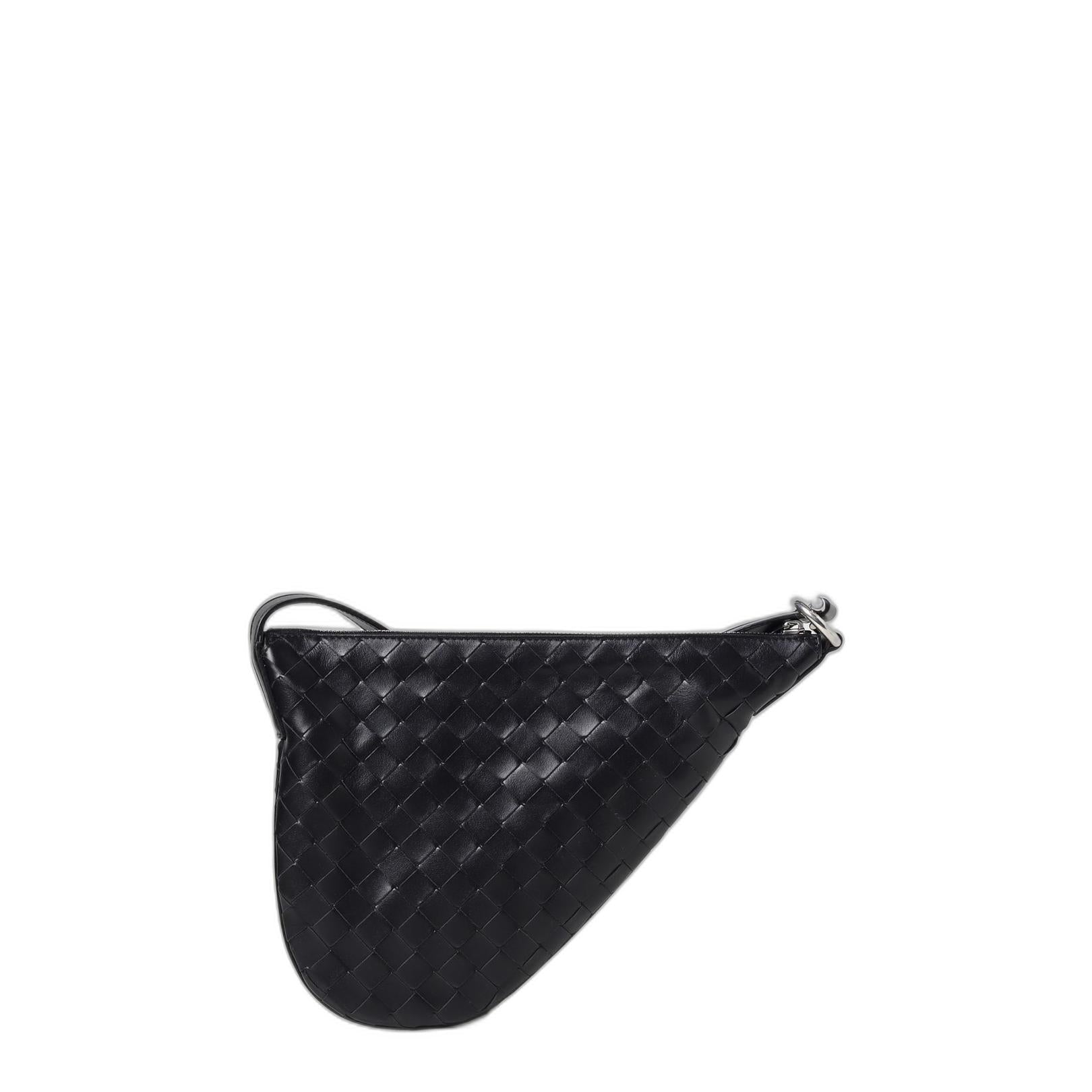 Borsa Virgule  In Pelle Intrecciata