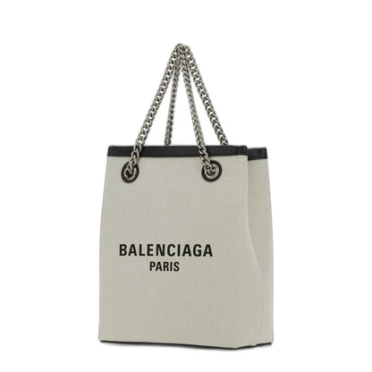 Duty Free Phone Holder In Light Beige Cotton Canvas