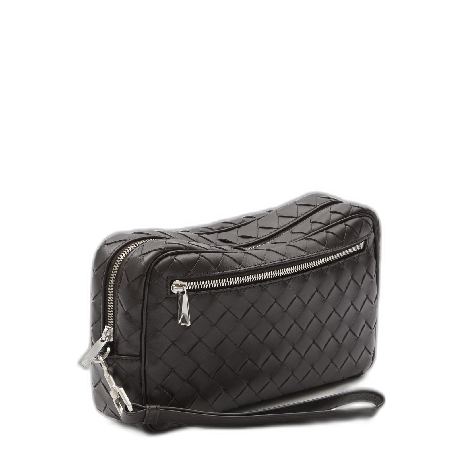 Intrecciato Pouch With Wristlet