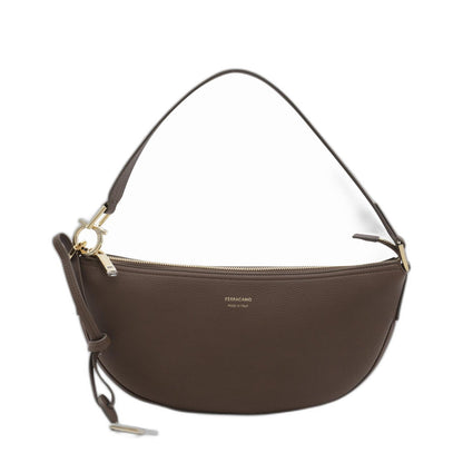 Ferragamo Brown Leather Crossbody Bag