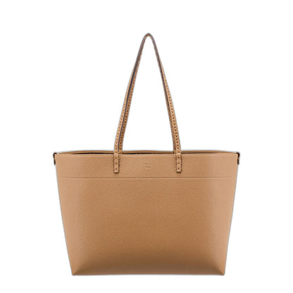 Roll Medium Tote Bag In Grainy Leather