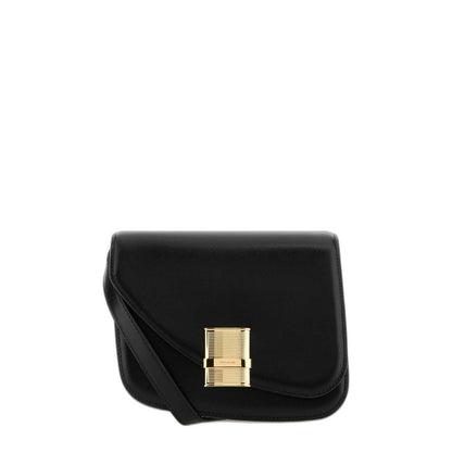 Ferragamo Black Leather Crossbody Bag