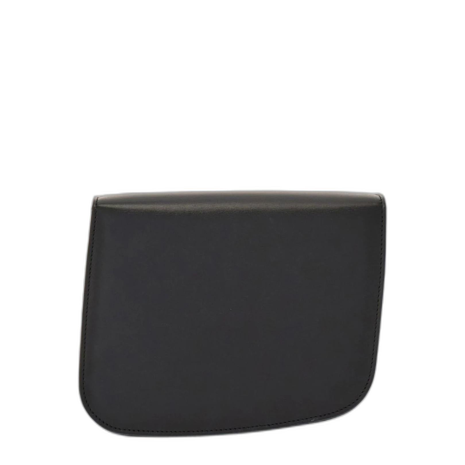 Ferragamo Black Leather Crossbody Bag
