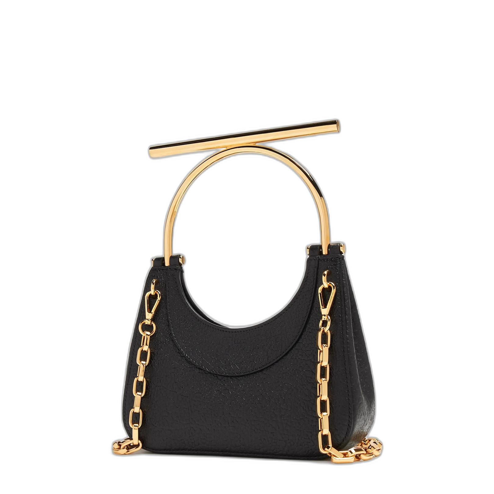 Mini Cross-bar Bag In Black/gold