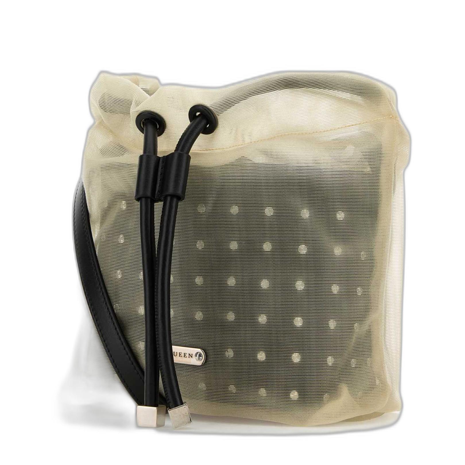 双色皮革和薄纱星云斜挎包