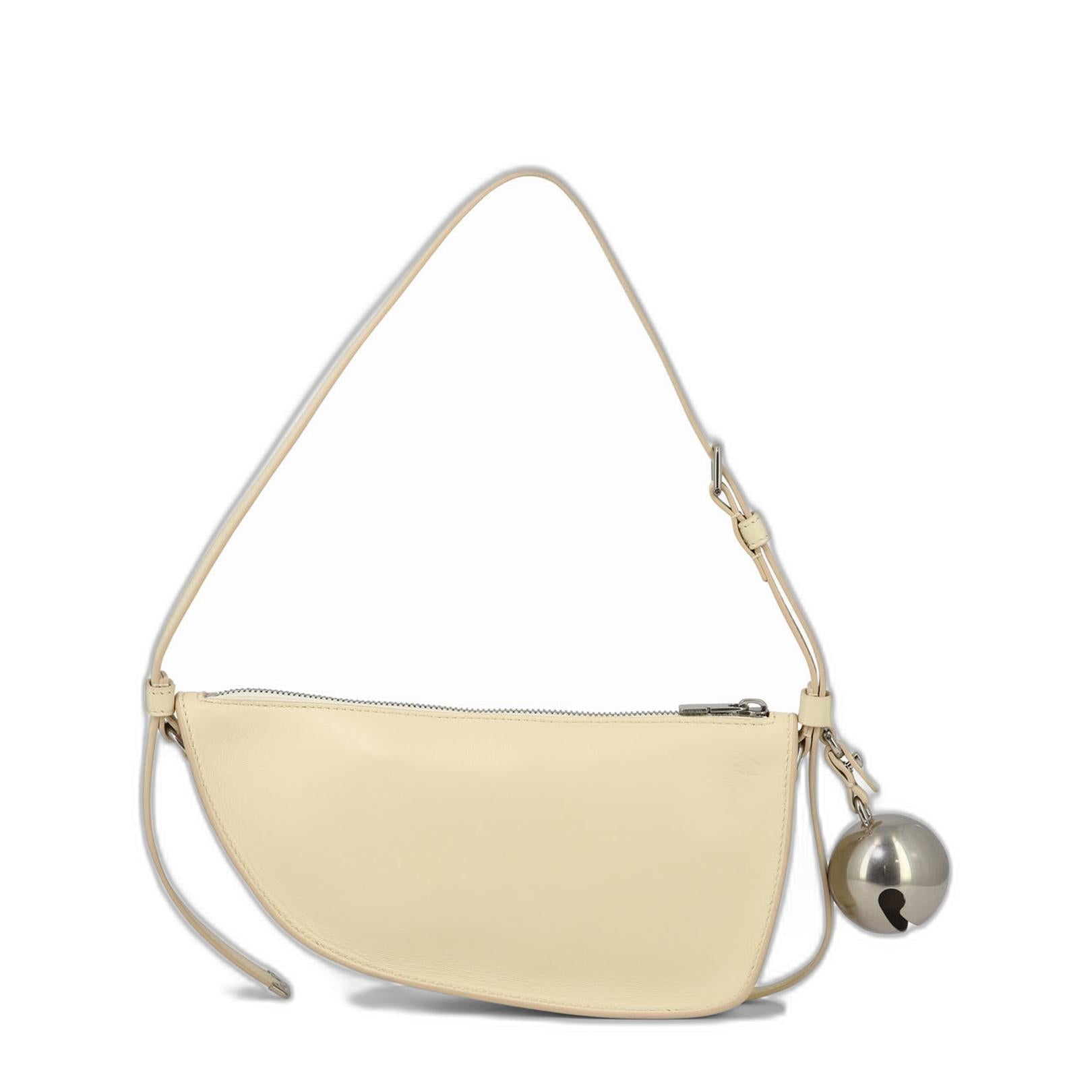 Bell-detailed Zipped Shoulder Bag