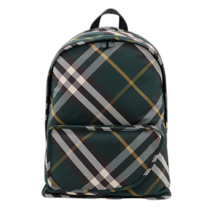 Shield Check Pattern Nylon Backpack