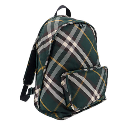 Shield Check Pattern Nylon Backpack
