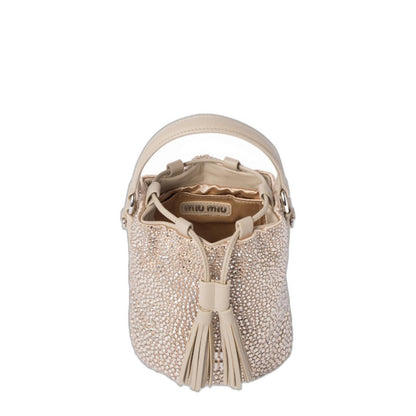 Glass-Crystal Bucket Bag