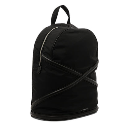 Black Nylon Harness Backpack
