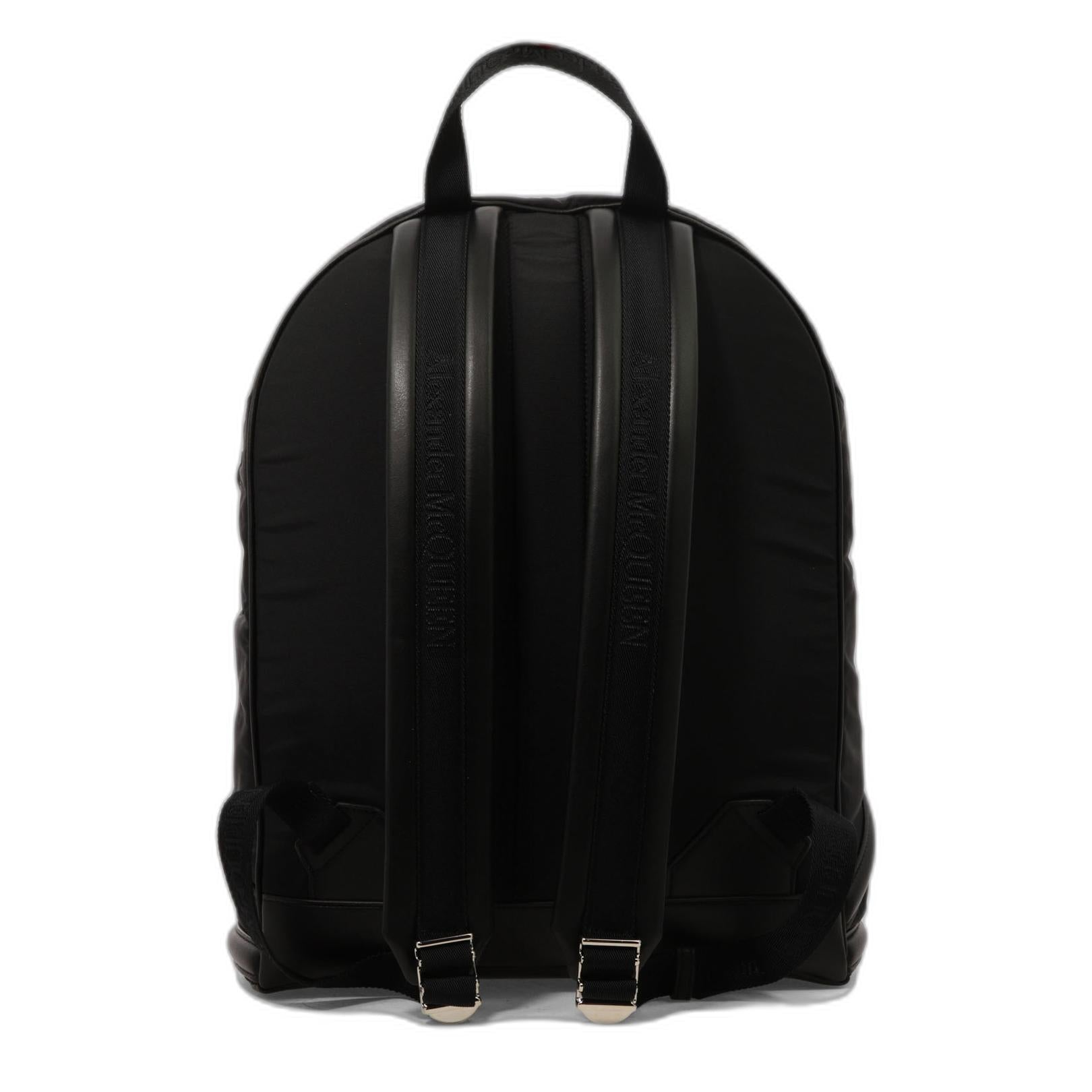 Black Nylon Harness Backpack
