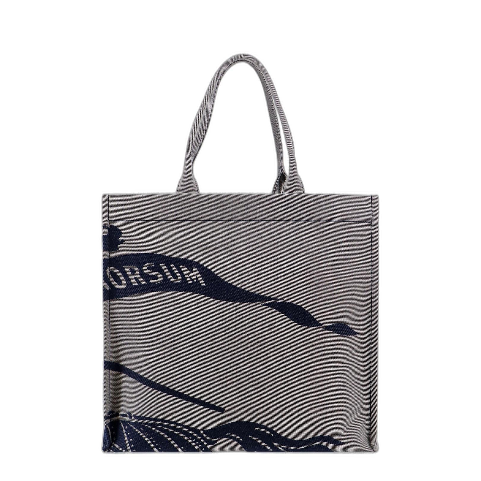 Grey Equestrian Knight Tote Bag
