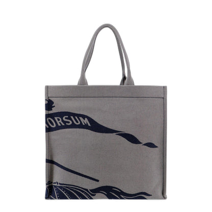 Grey Equestrian Knight Tote Bag
