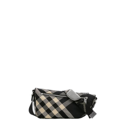 Small Shield Checked Messenger Bag