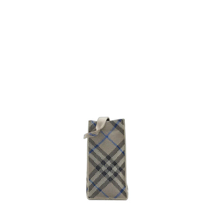 Medium Check Knitted Tote in Lichen