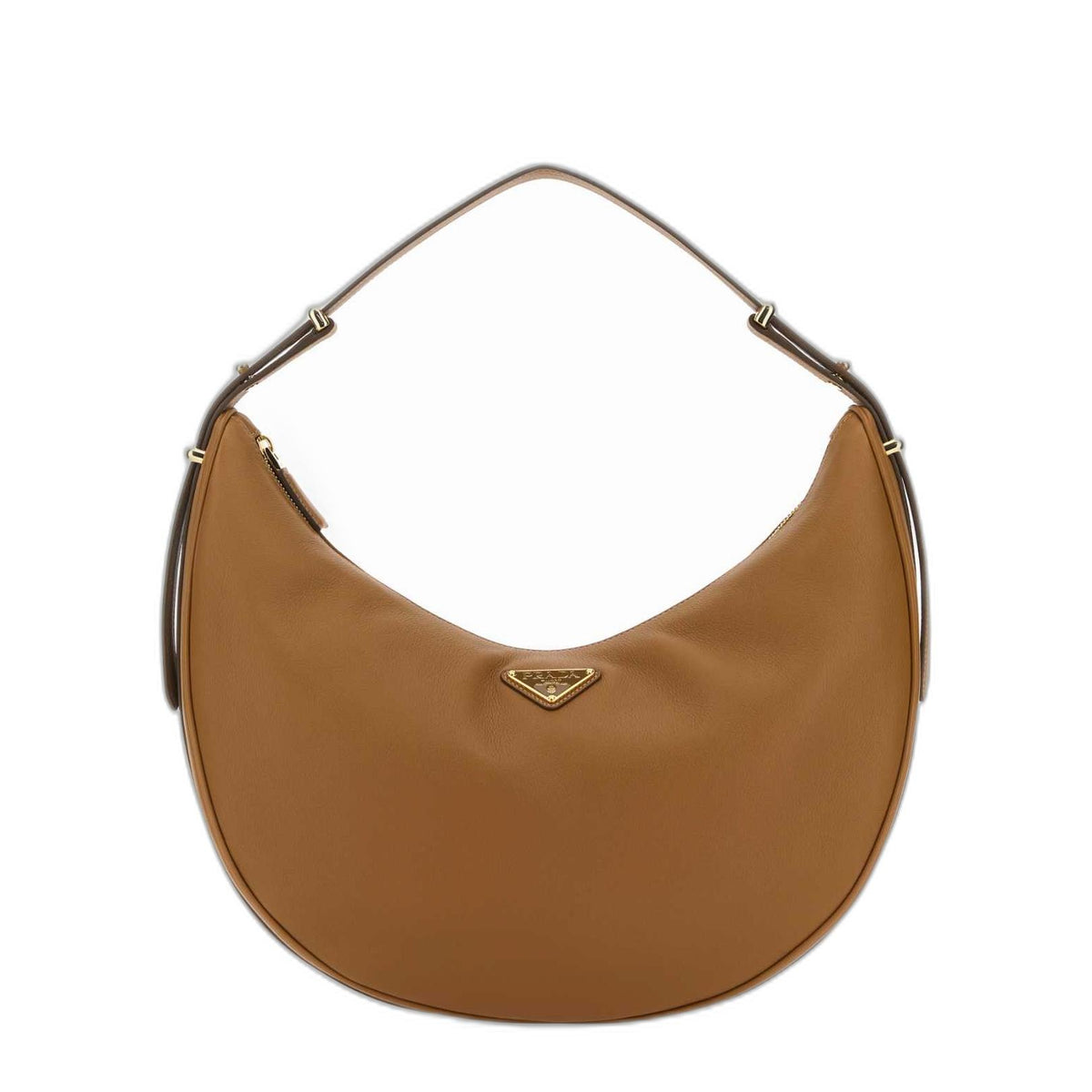 Arqué Medium Soft Grainy Leather Shoulder Bag