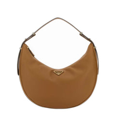 Arqué Big Vitello Leather Handbag - Caramel
