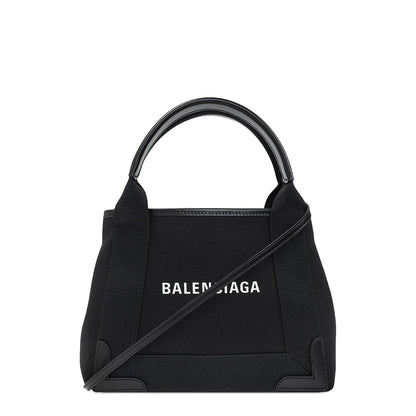 Navy Xs Cabas in Black