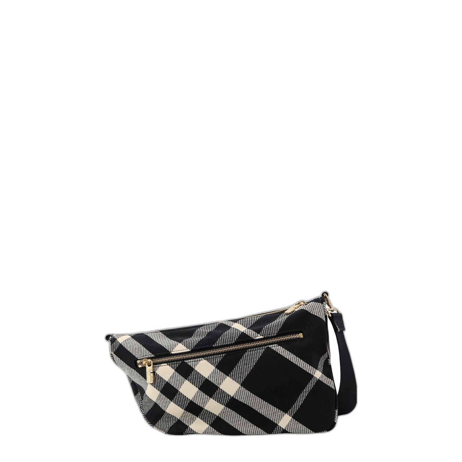 Metallic Leather Lockett City Shoulder Bag