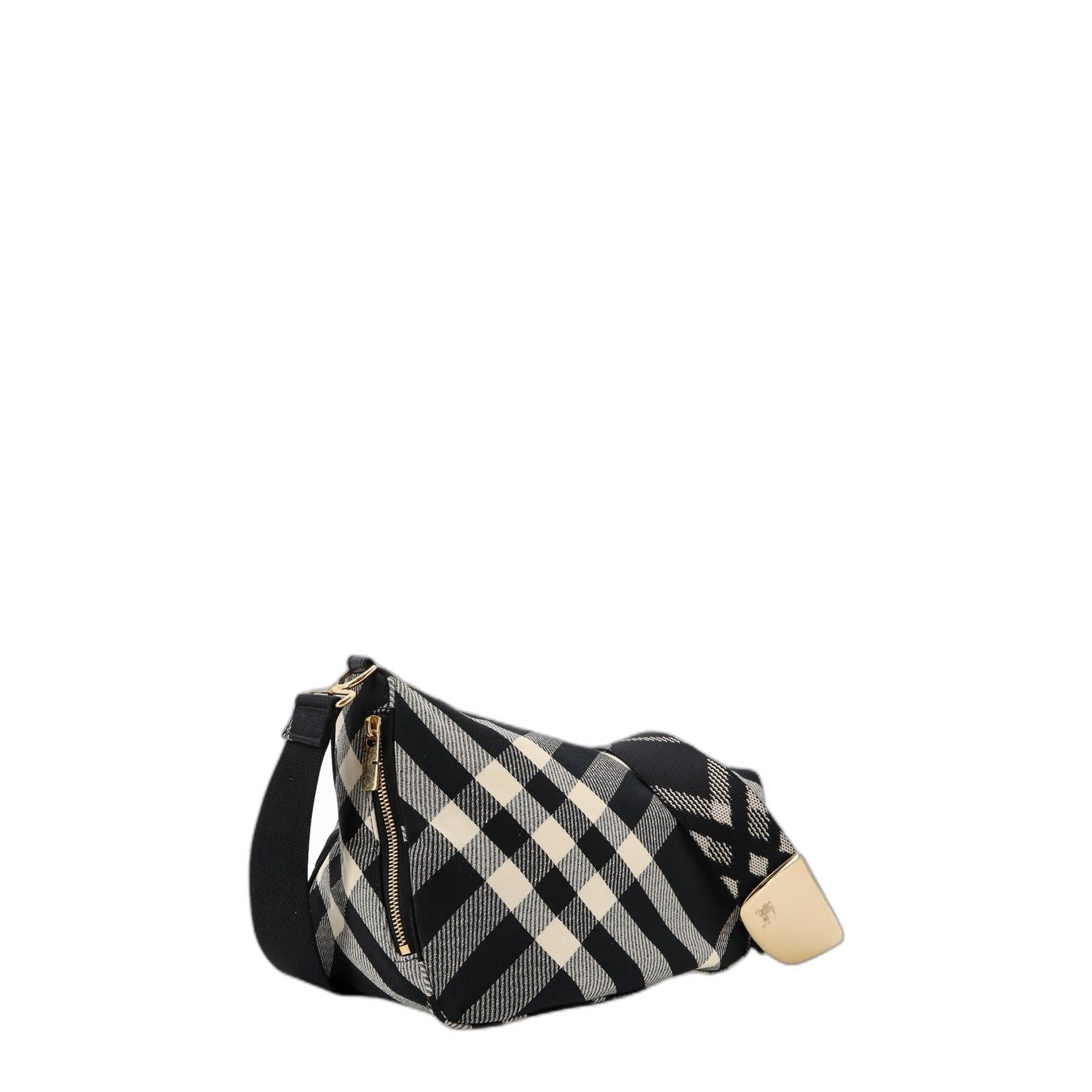 Metallic Leather Lockett City Shoulder Bag