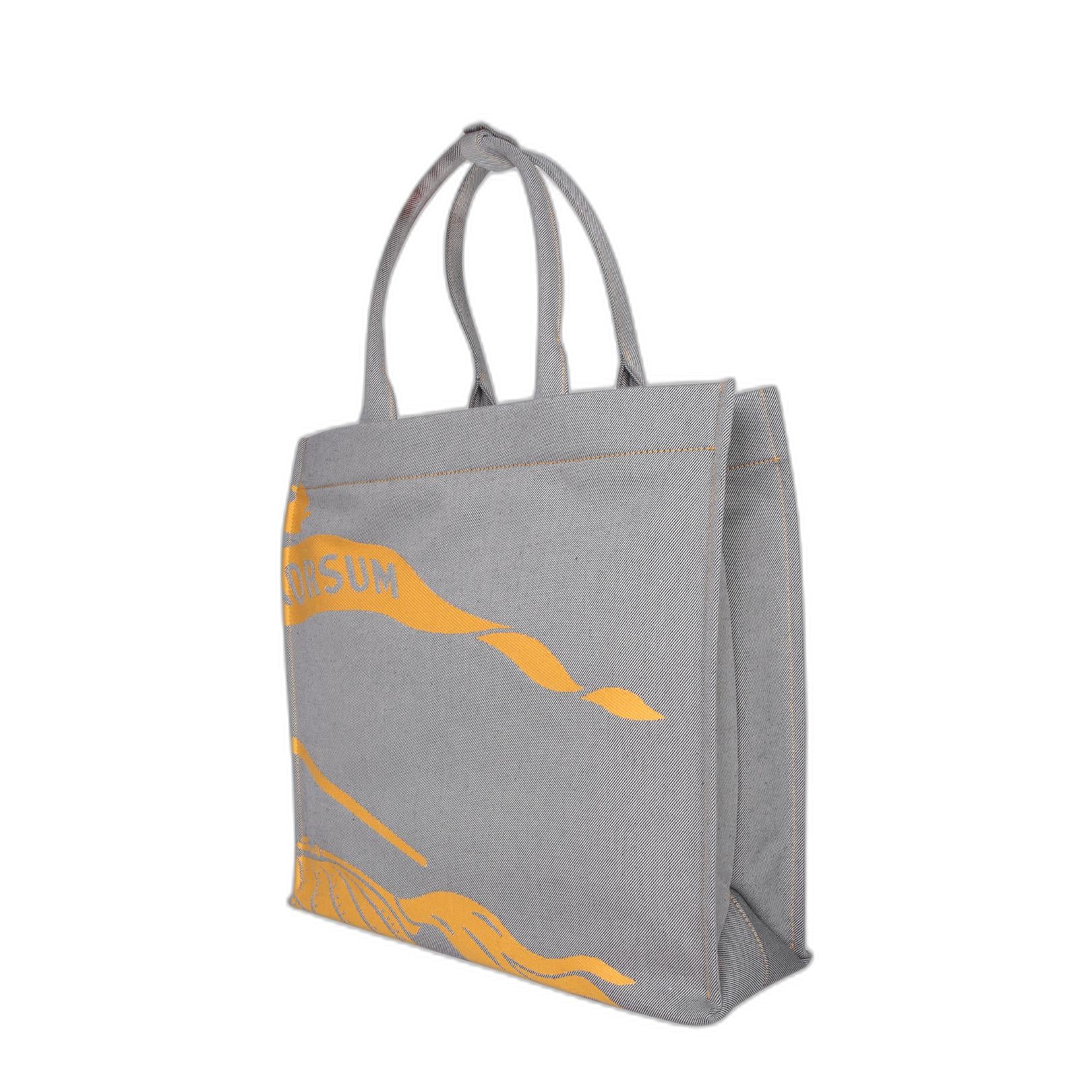 Ml Ekd Canvas Bag In Ochre And Grey