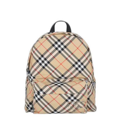 Check Nylon Backpack