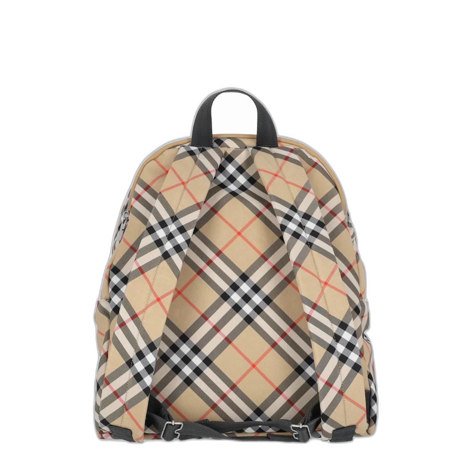 Check Nylon Backpack