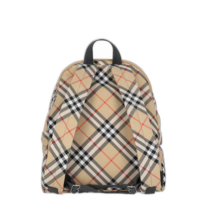 Check Nylon Backpack