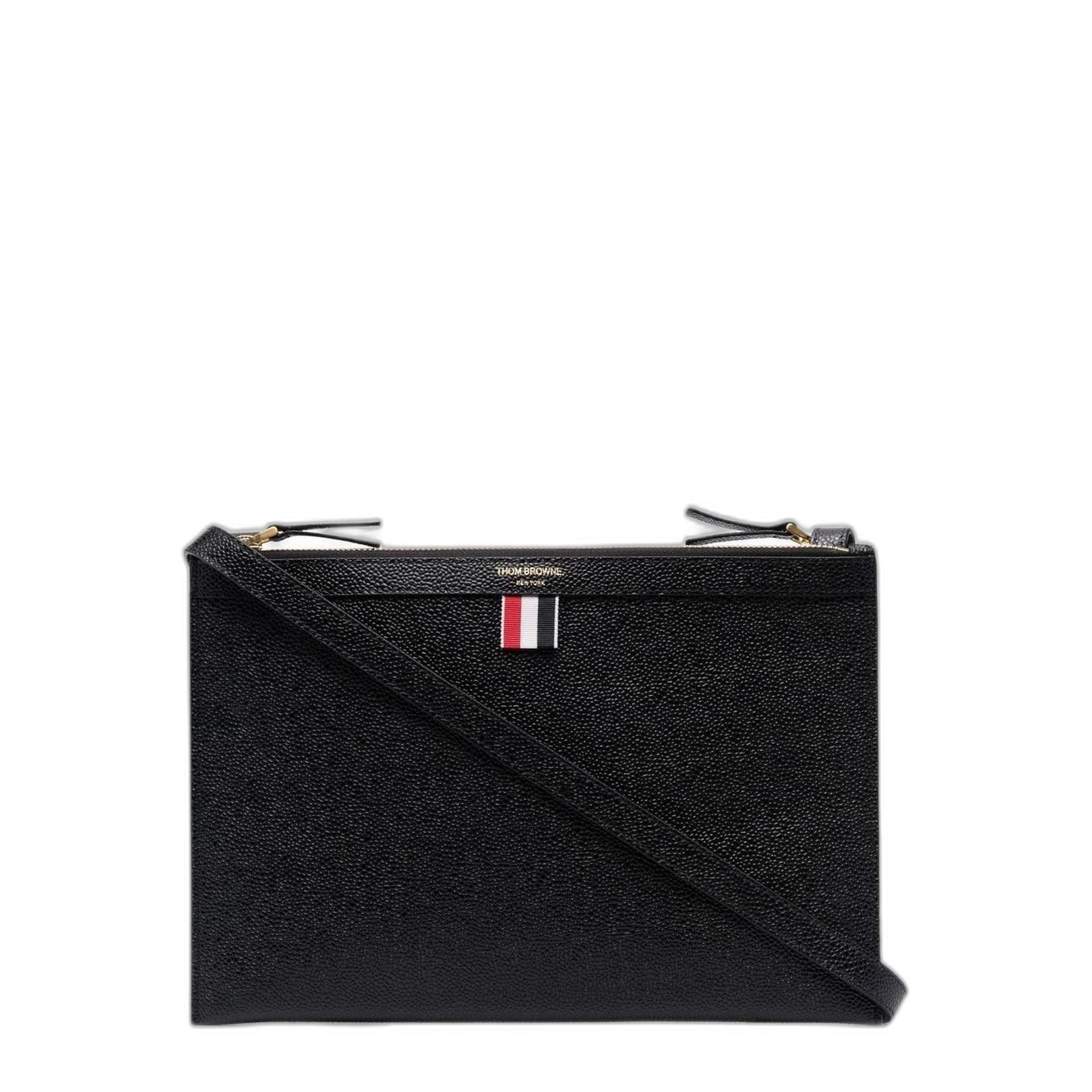 Logo-print Crossbody Bag in Black