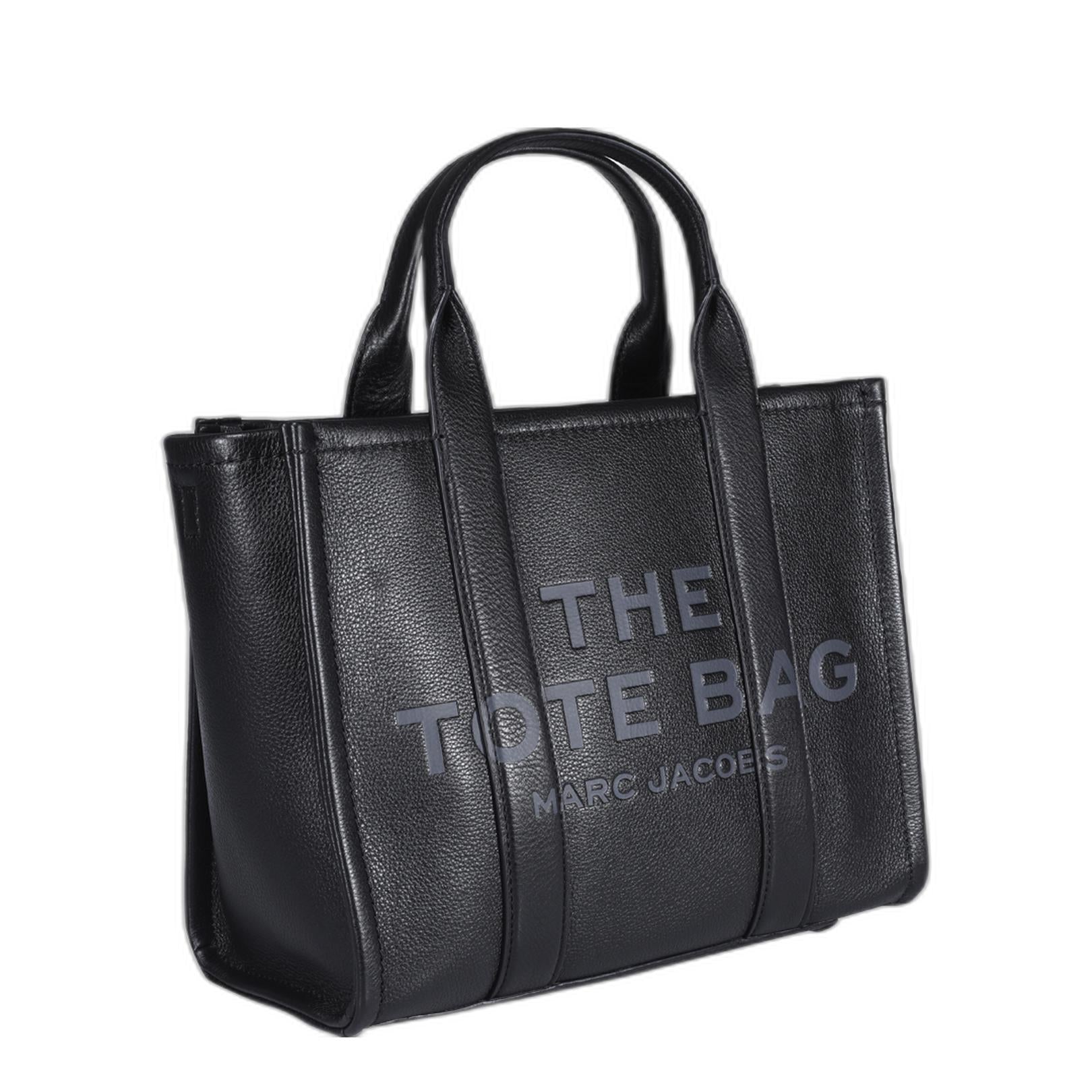 Medium Tote Bag In Black Leather