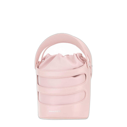 Pastel Pink Leather The Rise Bucket Bag