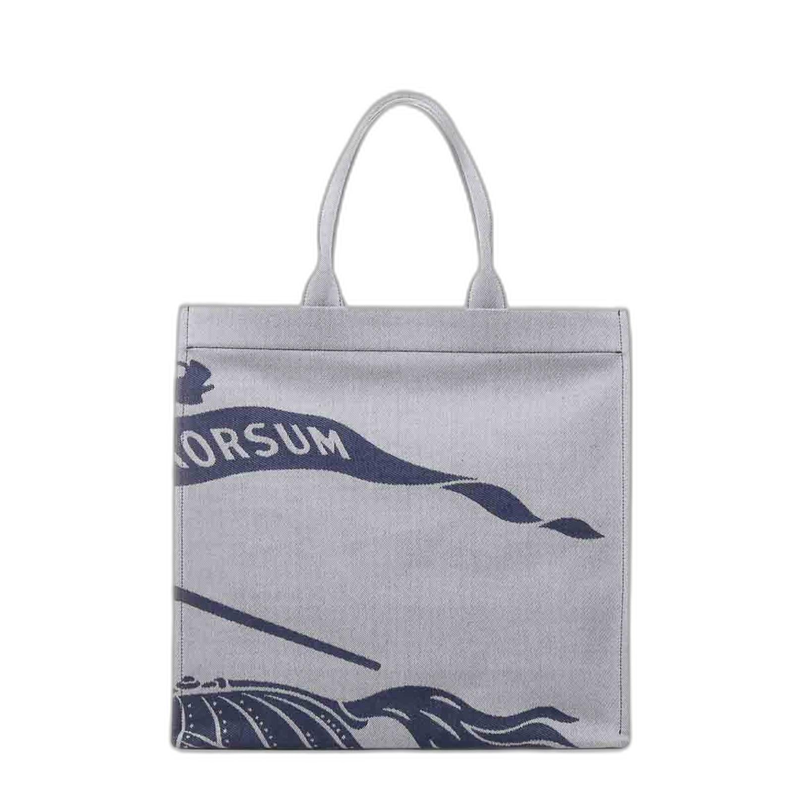 Equestrian Knight Motif Top Handle Bag