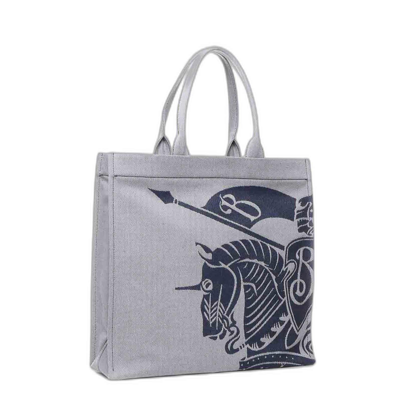 Equestrian Knight Motif Top Handle Bag