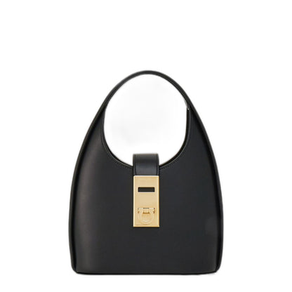 Ferragamo Gancini-buckle Logo-engraved Mini Hobo Bag