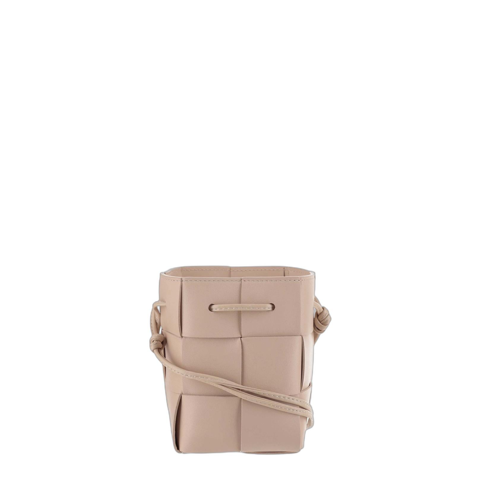 Leather Bucket Shoulder Bag