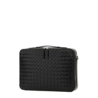 Getaway Slim Business Bag In Intrecciato Vn