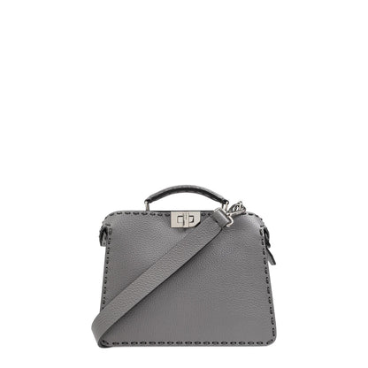 Peekaboo ISeeU Small
Grey Leather Bag